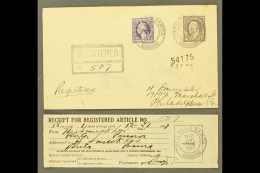 AMERICAN SAMOA 1927 (Dec 27) Registered Cover Franked With 3c Washington & 15c Franklin, Postmarked Pago Pago,... - Altri & Non Classificati