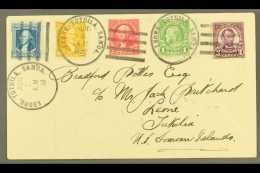 AMERICAN SAMOA 1932 FIVE COLOUR FRANKING Cover Postmarked "LEONE, TUTUILA, SAMOA" Addressed Locally. Eye-catching!... - Altri & Non Classificati