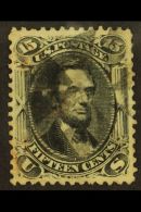 1866 15c Grey-black Lincoln (SG 73, Sc 77), Lightly Used With Extremely Fine Centering. For More Images, Please... - Autres & Non Classés