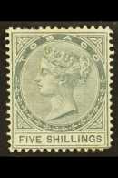 1879 5s Slate, SG 5, Unused No Gum, Perf Faults. Cat £900. For More Images, Please Visit... - Trindad & Tobago (...-1961)