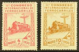 1930 4p Carmine & 10p Brown Railway Congress, Mi 455/6, SG 545/6, Fine Mint (2). For More Images, Please Visit... - Other & Unclassified