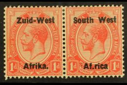 1923 1d Rose-red, Setting I, "Af.rica" OVERPRINT VARIETY, SG 2c, Very Fine Mint. For More Images, Please Visit... - South West Africa (1923-1990)