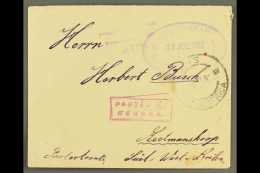 1917 (13 Jul) Stampless POW Cover To Keetmanshoop With "AUS / S.W. AFRICA" Cds Postmark, Putzel Type 3, Plus... - Zuidwest-Afrika (1923-1990)