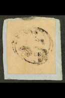 NATAL 1857-61 3d Rose Embossed, SG 4, Fine Used Example With 3 Large Margins (just Touching At Top) On Piece With... - Unclassified