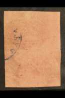 NATAL 1857 3d Rose Embossed, SG 4, A Large Stamp Showing Complete Design, With Blue Cancel. Usual Paper Thickness... - Unclassified