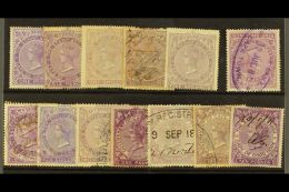 CAPE OF GOOD HOPE REVENUES 1865 1d To £10 Range, Lilac Issues, Incl. 5s Wmk Inverted, 12s, £1/5s &... - Unclassified