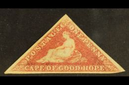 CAPE OF GOOD HOPE 1d Deep Rose Red On White Paper, SG 5b, Fine And Fresh Mint, Large Part Og With Clear To Large... - Unclassified