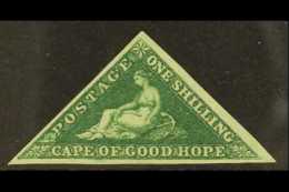 CAPE OF GOOD HOPE 1855 1s Deep Dark Green, SG 8b, Superb Mint Og. Beautiful Stamp With Large Margins All Round And... - Zonder Classificatie