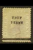 1893 ½d On 1½d Lilac Surcharge Wmk CC, SG 38, Unused With Minimal Traces Of Gum, Showing Partial... - Sierra Leone (...-1960)