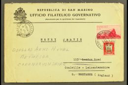 1946 (27th May) Government Office Cover To England, Redirected To Wales Bearing 1945 5L Express & 10L Arms... - Altri & Non Classificati