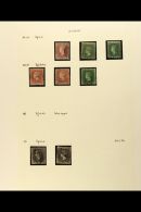 1861-1951 MINT & USED COLLECTION On Leaves, Inc 1861 1d, 1862 6d (x2), 1862-68 1d (x2) & 6d, 1871 1d (x2),... - St.Vincent (...-1979)