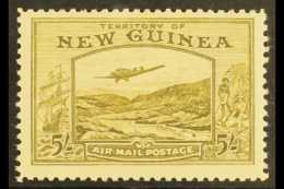 1939 5s Olive-brown Airmail, SG 223, Fine Mint, Lightly Toned Gum. For More Images, Please Visit... - Papua Nuova Guinea