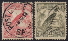 1932-34 10s Pink And £1 Olive Grey SG 188/89, Fine Cds Used. (2) For More Images, Please Visit... - Papoea-Nieuw-Guinea