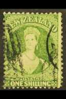 1864-71 1s Yellow- Green Perf 12½, Wmk Large Star, SG 125, Used With Clear Portrait. For More Images,... - Other & Unclassified