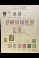 1903-1949 FINE MINT COLLECTION On Pages, Chiefly All Different With A Few Shades, Inc 1903 Set To 2s, 1904-08 3d... - Montserrat