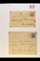 CUREPIPE ROAD 1900-1909 Covers And Postal Cards, Including 1902 15c On 18c Postal Envelope To Egypt, All With... - Mauritius (...-1967)