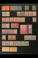 1858-1950 A TRACTIVE MINT COLLECTION On Stock Pages, Inc 1858-62 6d Vermilion (x2 Unused) & (-) Red-brown,... - Mauritius (...-1967)