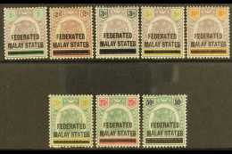 FEDERATED STATES 1900 Overprinted Set Complete On Stamps Of Negri Sembilan, SG 1/8, Very Fine Mint. Scarce Group.... - Autres & Non Classés