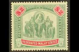 FEDERATED STATES 1904 $2 Green And Carmine, Wmk MCA, SG 49, Superb Mint Og. For More Images, Please Visit... - Autres & Non Classés