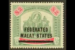 FEDERATED STATES 1900 $2 Green And Carmine, Overprinted, SG 12, Superb Mint. For More Images, Please Visit... - Altri & Non Classificati