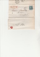 LETTRE AFFRANCHIE N°29 A LOSANGE GROS CHIFFRES CAD CAEN 14 JUILLET 1868 - 1863-1870 Napoléon III Con Laureles
