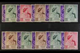 1948 ROYAL SILVER WEDDING 10 Of The 11 Complete Sets (missing Kelantan) All Very Fine Mint (20 Stamps) For More... - Other & Unclassified