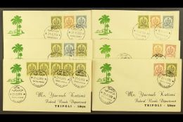 1959 TRIPOLITANIA SUB-OFFICE COVERS. A Pretty Collection Of Matching Covers Bearing Combinations Of Definitive... - Libya