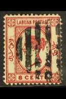 1880-82 8c Carmine Wmk Reversed With ENTIRE DESIGN SLIGHTLY DOUBLED, SG 7 Variety, Good Used. For More Images,... - Bornéo Du Nord (...-1963)
