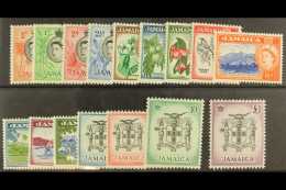 1956-58 Complete Definitive Set, SG 159/174, Fine Never Hinged Mint. (16) For More Images, Please Visit... - Jamaica (...-1961)