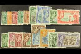 1938-52 Complete KGVI Definitive Set, SG 121/133a, Very Fine Mint. (18) For More Images, Please Visit... - Jamaica (...-1961)