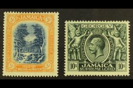 1919-21 (Mult Crown CA) 5s And 10s Definitive Top Values, SG 88a/89, Very Fine Mint. (2 Stamps) For More Images,... - Jamaica (...-1961)