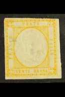 NEAPOLITAN PROVINCES 1861 20c Yellow-orange, SG 19, Mint, Thins, Three Margins, Cat.£600. For More Images,... - Non Classificati