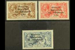 1922 Seahorses Dollard Overprints Complete Set (SG 17/21, Hibernian T12/14), Superb Mint With Only Minimal Hinge... - Other & Unclassified