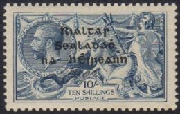 1922 10s Dull Grey Blue, Ovpt On Seahorse, SG.21, Very Fine Mint. For More Images, Please Visit... - Other & Unclassified