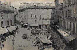 CPA ISERE BOURGOIN Isère Circulé Commerce Marché Courrier - Bourgoin