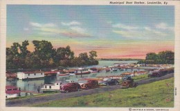 Kentucky Louisville Municipal Boat Harbor 1951 Curteich - Louisville