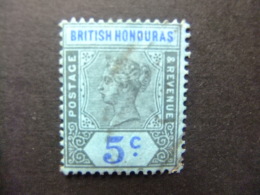 HONDURAS BRITANNIQUE 1900 - 01 Reine VICTORIA Yvert 51 FU - British Honduras (...-1970)