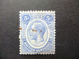 HONDURAS BRITANNIQUE 1922 - 24 Roi GEORGE V Yvert 95 FU - Honduras Británica (...-1970)