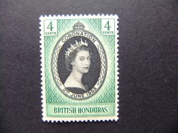 HONDURAS BRITANNIQUE 1953 CORONACION DE ISABEL II Yvert 146 MH - Honduras Británica (...-1970)