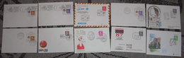 Spain 10 Stationery Envelopes Private 1985-92 Used - Collections