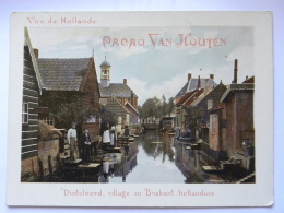 Chromo CACAO VAN HOUTEN - Vue De Hollande - Dinteloord, Village En Brabant Hollandais - Van Houten
