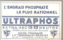 Buvard ULTRAPHOS L'Engrais Phosphaté Le Plus Rationnel ULTRAPHOS Extra-Sec 15/20 Neutre - Landbouw