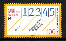 ALLEMAGNE. N°1491 De 1993 Oblitéré. Code Postal. - Postleitzahl