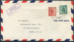 1940s Iceland Airmail Cover - Westminster Bank, London - Poste Aérienne