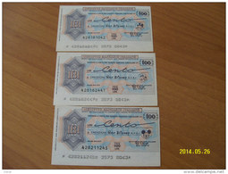 MINIASSEGNI SERIE L'ISTITUTO BANCARIO ITALIANO ( CREAZIONI WALT DISNEY ) DATATI 20-6-1977 - [10] Cheques Y Mini-cheques