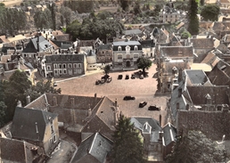 18-GRACAY- LA POSTE , L'HÔTEL DE VILLE , LA PLACE DU MARCHE , VUE DU CIEL - Graçay