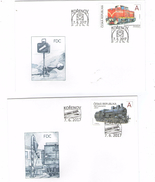 Czech Republic 2017 - Old Locomotive,set Of 2 FDC´s - FDC