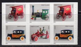 USA 2002 Antique Toys Booklet Stamps Pane Of 6, MNH (SG 4111/4) - Nuovi