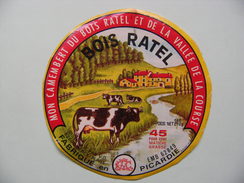 Etiquette Camembert - Le Bois Ratel - Laiterie Coopérative Verton 62 - Pas-de-Calais  A Voir ! - Käse