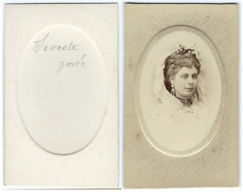 Photo Cdv Théâtre 1870 -carte Camée Femme - Seveste Gouté Actrice - Alte (vor 1900)